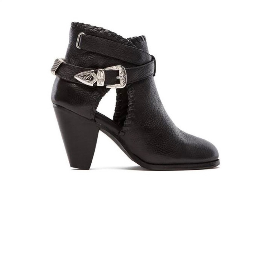 PRE-OWNED MADISON HARDING LEATHER BOOTIES